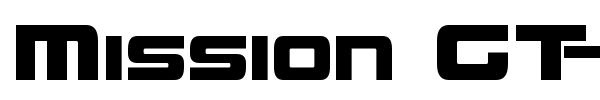 Mission GT-R font preview